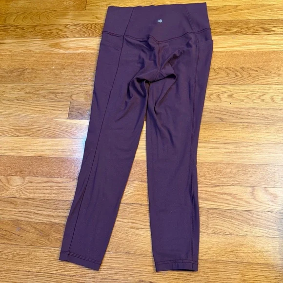 Athleta Salutation Stash 7/8 Tight Leggings Spiced Cabernet - Size Small - Picture 6 of 6
